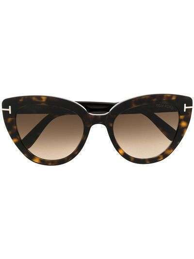 Tom Ford Eyewear солнцезащитные очки в оправе 'кошачий глаз'