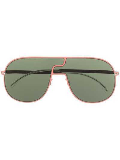 Mykita массивные солнцезащитные очки-авиаторы