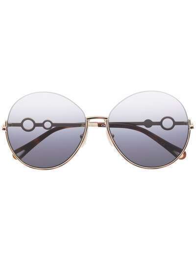 Chloé Eyewear солнцезащитные очки Sofya в круглой оправе