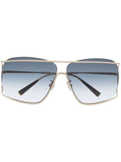 Max Mara солнцезащитные очки в двойной квадратной оправе