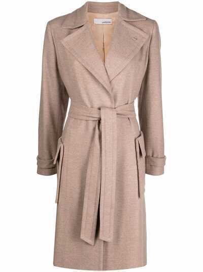 Lardini cargo-pocket belted trench coat