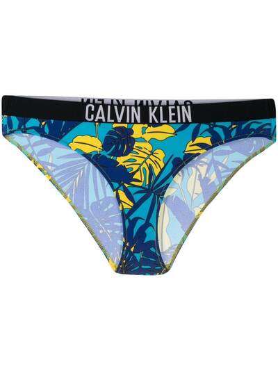 Calvin Klein плавки бикини с принтом