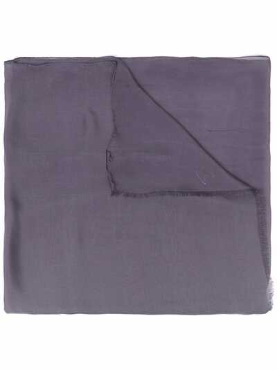 Giorgio Armani шелковый платок с вышитым логотипом