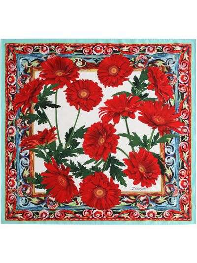 Dolce & Gabbana платок с цветочным принтом