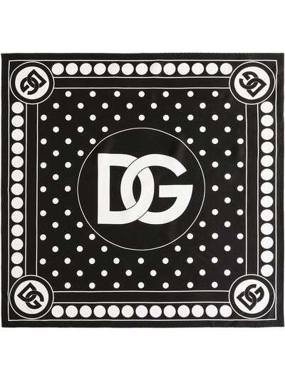 Dolce & Gabbana платок в горох с логотипом