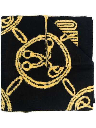 Moschino шарф вязки интарсия с логотипом Double Question Mark