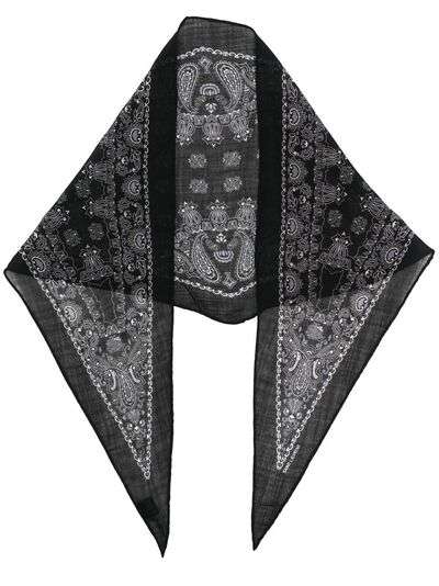 Saint Laurent платок с принтом пейсли