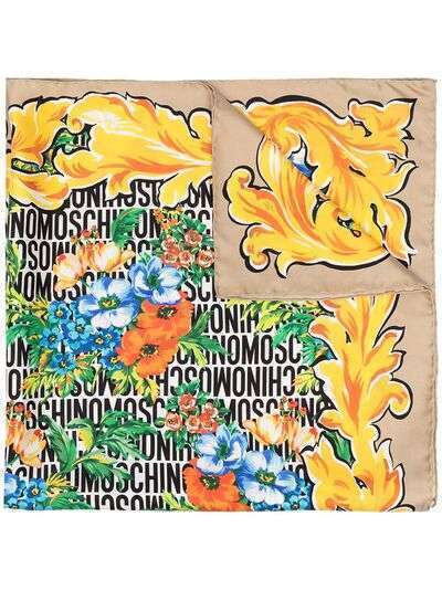 Moschino платок с цветочным принтом