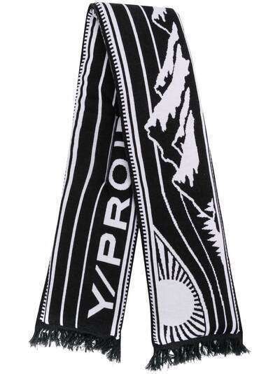Y/Project шарф из смесовой шерсти с логотипом