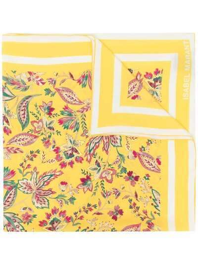 Isabel Marant шелковый платок с цветочным принтом