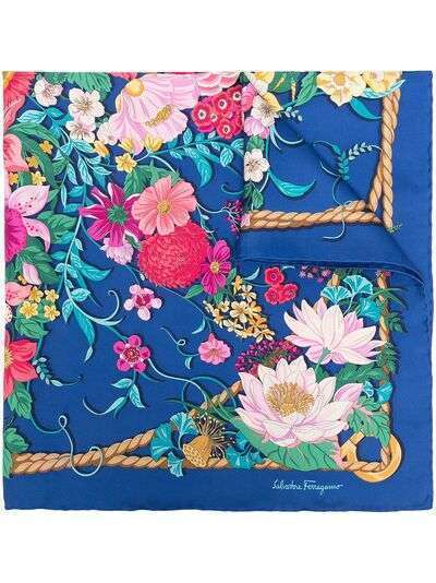 Salvatore Ferragamo шарф с цветочным принтом