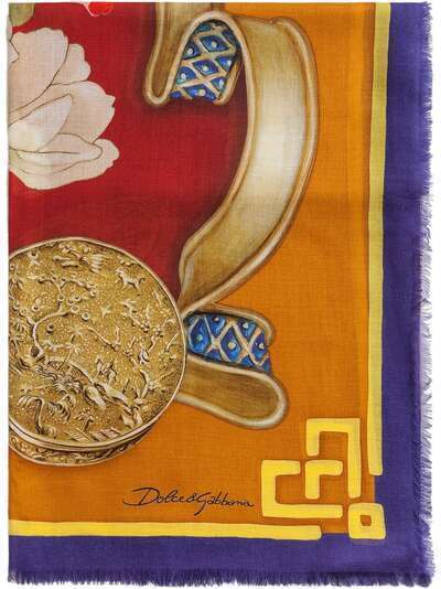 Dolce & Gabbana шарф с принтом Silk Road