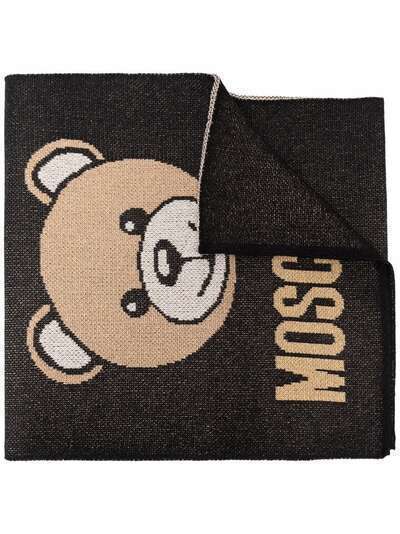 Moschino шарф с принтом Teddy Bear