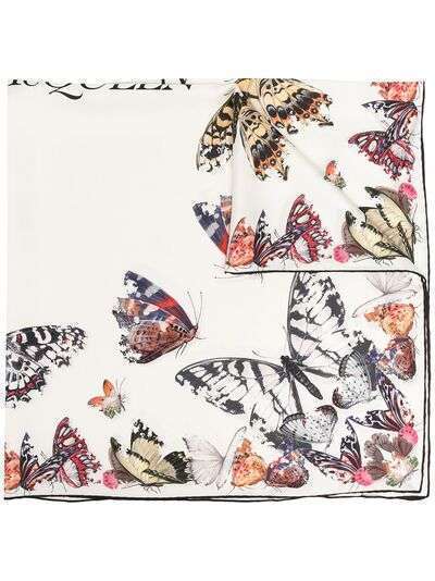Alexander McQueen платок с принтом Butterfly Decay