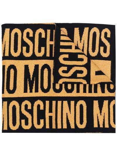 Moschino шарф вязки интарсия с логотипом