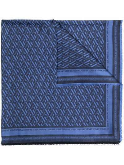 Versace платок из смесовой шерсти с геометричным узором