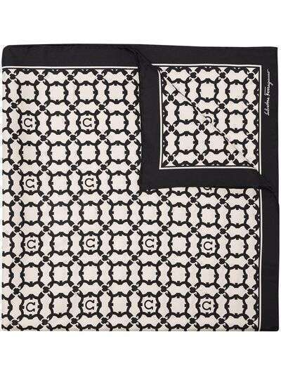 Salvatore Ferragamo платок с геометричным принтом