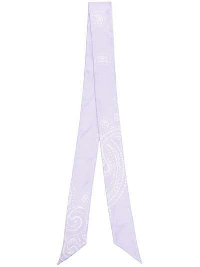 Givenchy шелковый платок с геометричным принтом