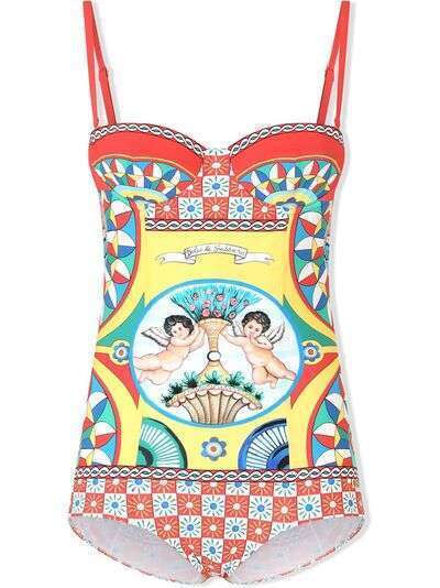 Dolce & Gabbana купальник с графичным принтом