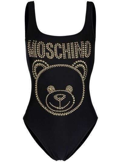 Moschino купальник Teddy Bear с заклепками