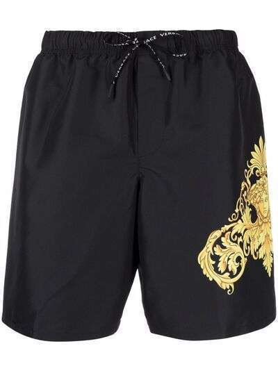 Versace плавки-шорты с принтом Barocco