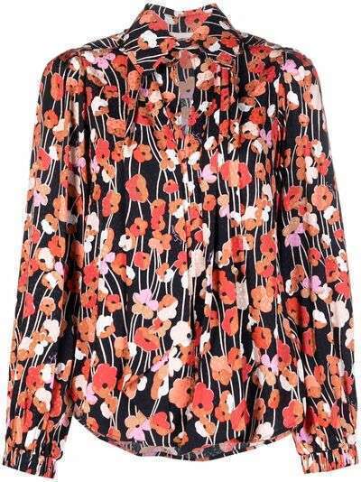 See by Chloé floral-print pussybow blouse