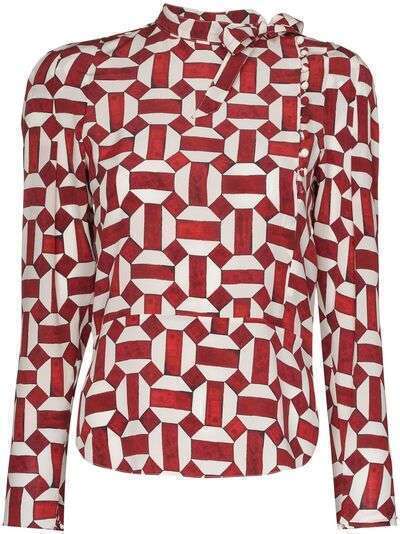 Isabel Marant блузка Artus с абстрактным принтом