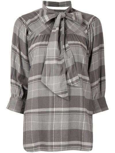 Polo Ralph Lauren клетчатая блузка с завязками