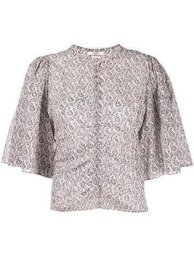 Isabel Marant Étoile блузка со сборками и цветочным принтом