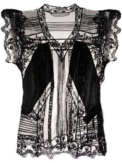 Ermanno Scervino полупрозрачная блузка из кружева