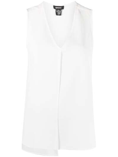 DKNY блузка с V-образным вырезом