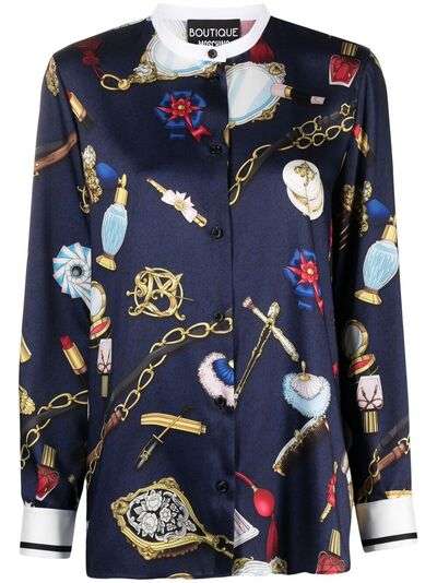 Boutique Moschino блузка с длинными рукавами и принтом Fantasy