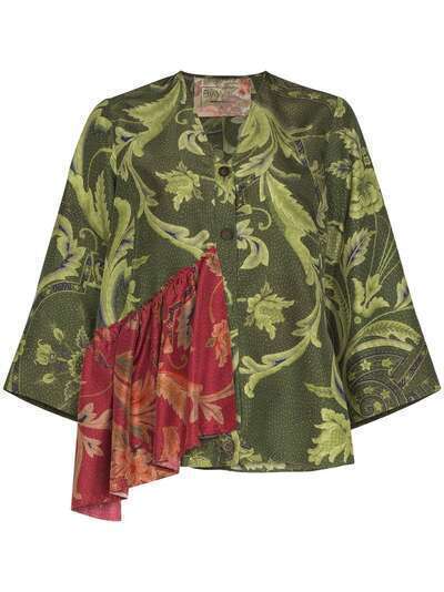 By Walid Trinny botanical-print blouse