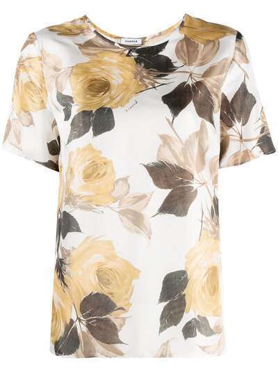 P.A.R.O.S.H. блузка с короткими рукавами и цветочным принтом