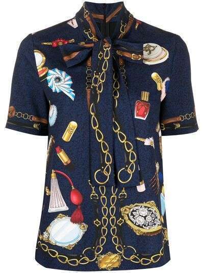 Boutique Moschino блузка с вышивкой