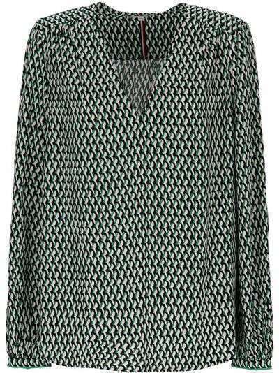 Tommy Hilfiger блузка с геометричным принтом
