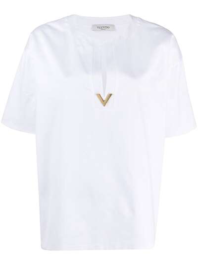 Valentino блузка с разрезом VGold