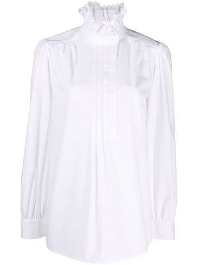 Alberta Ferretti блузка с длинными рукавами и оборками