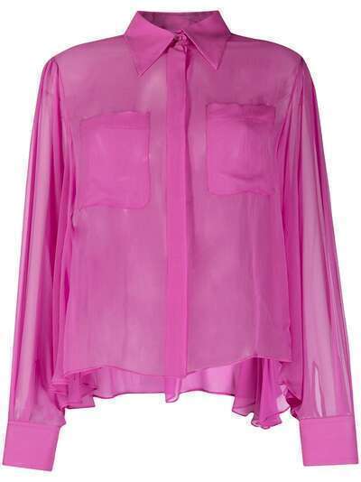 Alberta Ferretti блузка с расклешенным подолом