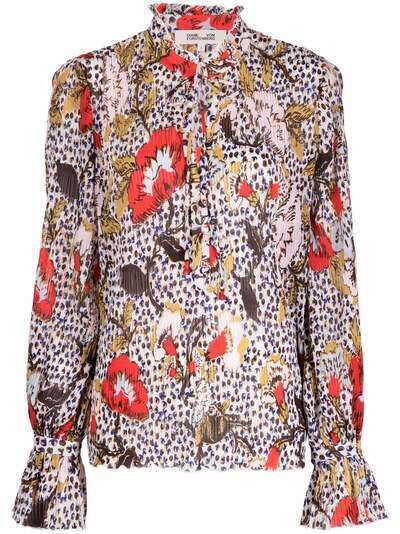DVF Diane von Furstenberg блузка с принтом