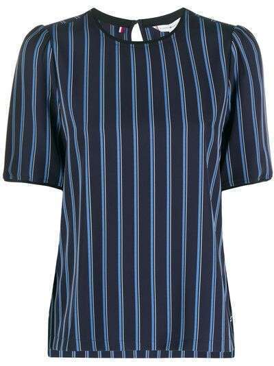 Tommy Hilfiger полосатая блузка с круглым вырезом