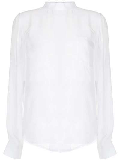 Comme Des Garçons Comme Des Garçons прозрачная блузка с завязками