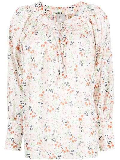 L'Autre Chose блузка с цветочным принтом