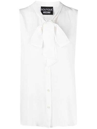 Boutique Moschino блузка без рукавов с бантом