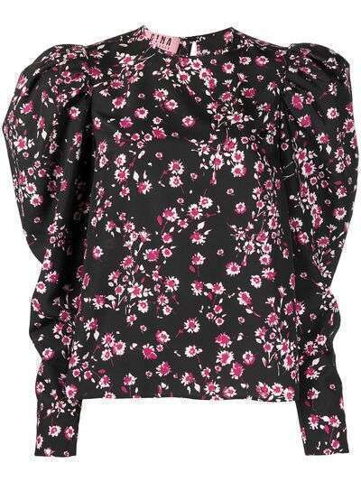 Gina блузка с цветочным принтом и пышными рукавами