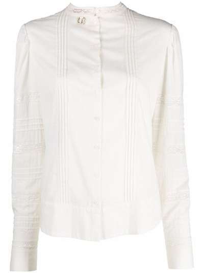 TWINSET блузка с кружевной отделкой