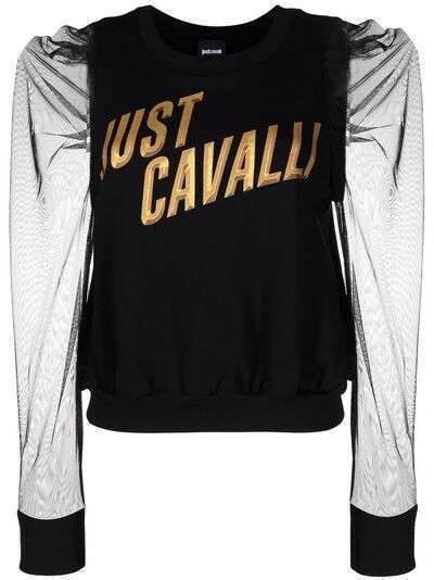 Just Cavalli блузка с логотипом