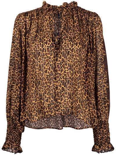 Pinko блузка с леопардовым принтом