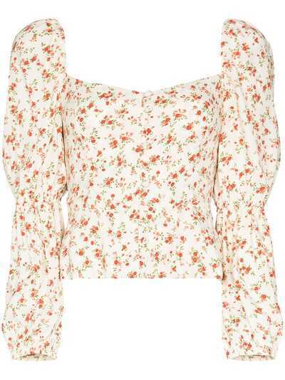 Reformation блузка Cera с цветочным принтом