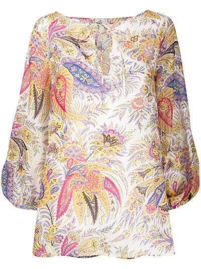 ETRO блузка с принтом пейсли